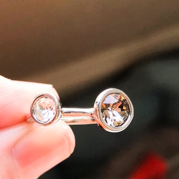 STACKED RHINESTONE RING SET - Picture 4 of 6